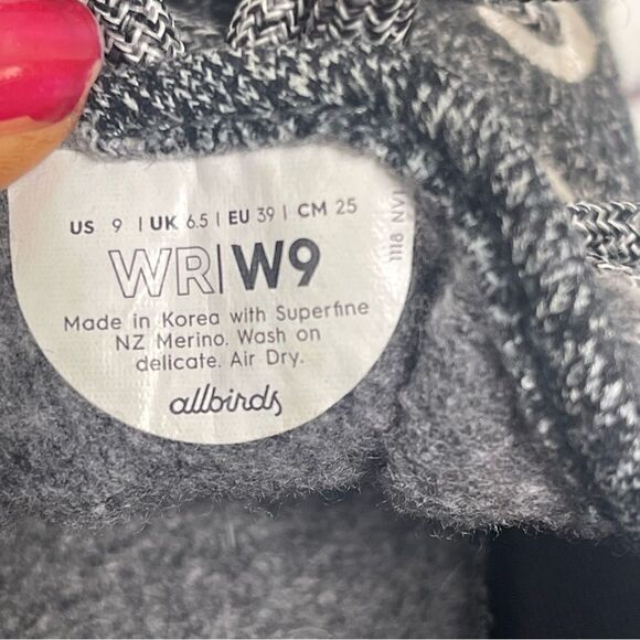 Allbirds WR | W9 Wool Runners Natural Gray Women's Size 9 NZ Merino Sneaker - Picture 3 of 8